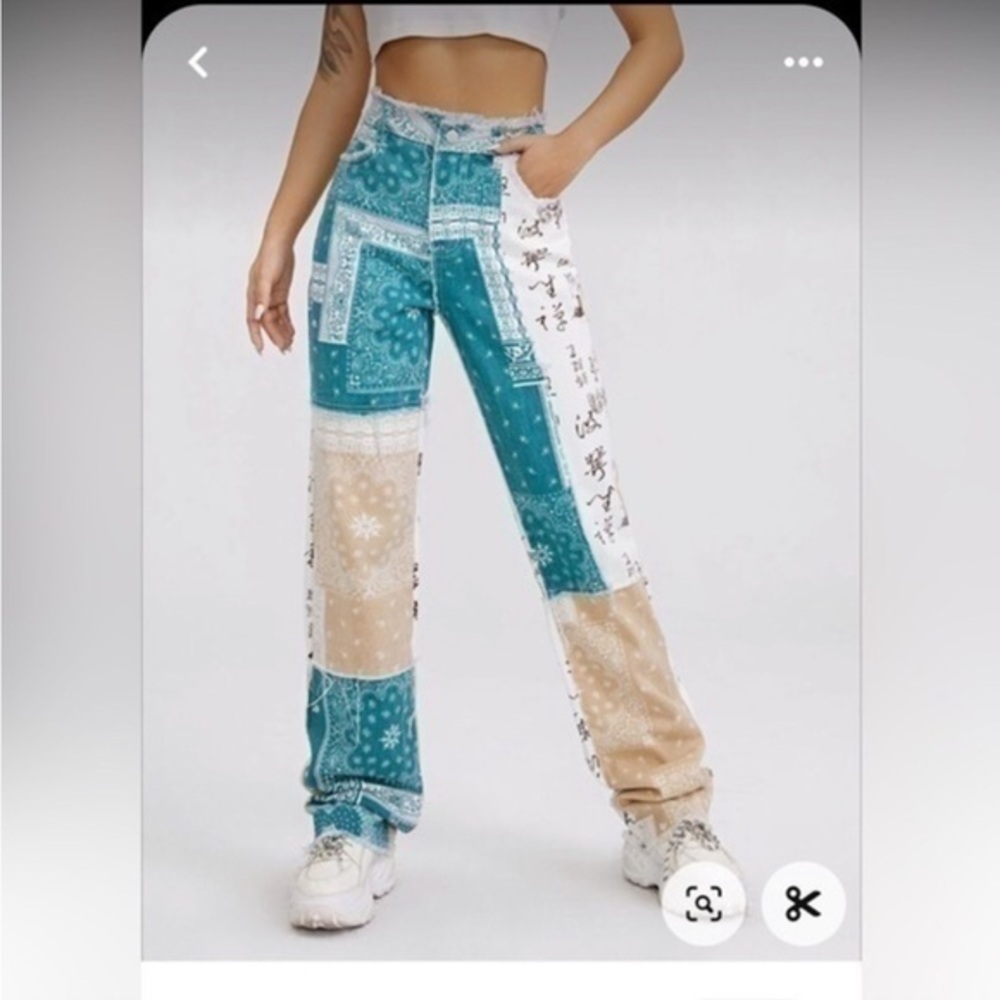 Japanese Jeans Vintage Streetwear Avant Garde Bandana Denim